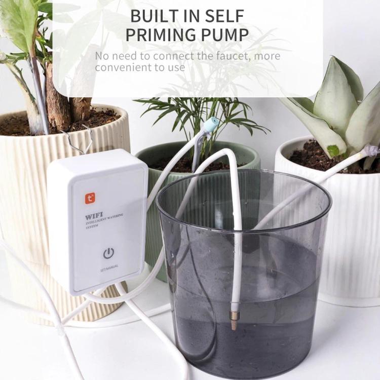 Sistema di irrigazione a goccia automatico intelligente Tuya compatibile con Wi-Fi, con doppia pompa e supporto fino a 16 vasi., Adjustable Drip Arrow Version, Adjustable Drip Heads Version, Drip Arrow Version