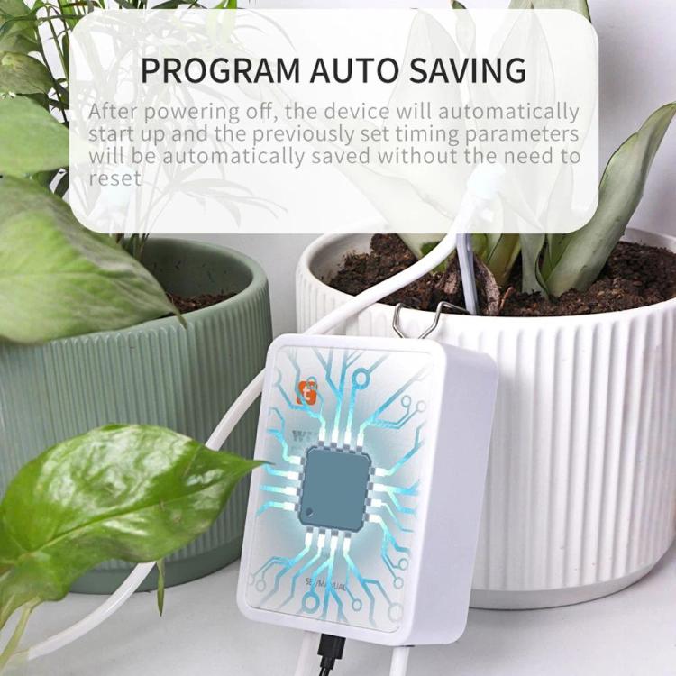 Sistema di irrigazione a goccia automatico intelligente Tuya compatibile con Wi-Fi, con doppia pompa e supporto fino a 16 vasi., Adjustable Drip Arrow Version, Adjustable Drip Heads Version, Drip Arrow Version