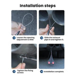 Cinghia antistatica di messa a terra per tubo di scarico, resistente all'usura, per autoveicoli., Luminous + Reflective, Reflective, With Warning Light (Blister Packaging)