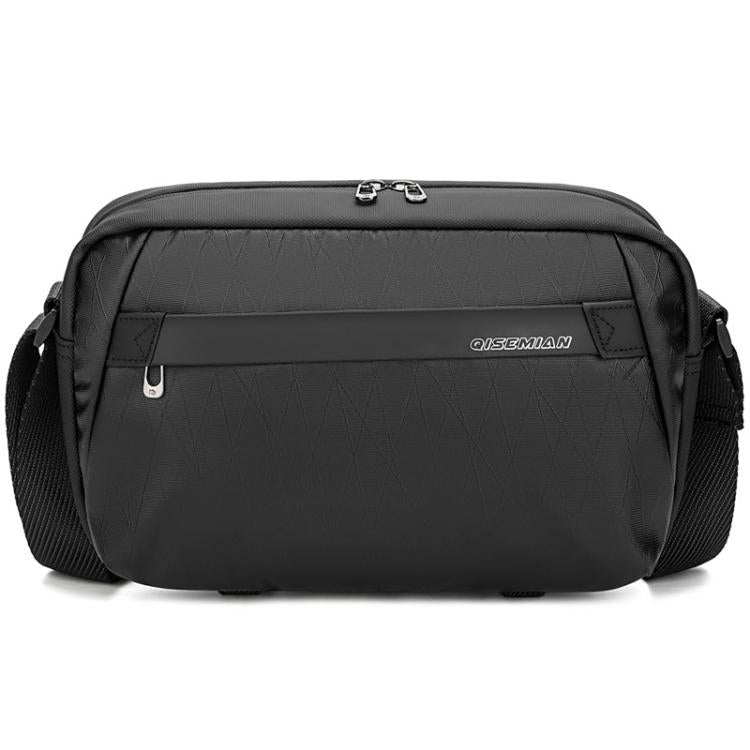 Borsa a tracolla da uomo QISEMIAN per fotocamera DSLR, resistente all'acqua, con divisori rimovibili e attacco per treppiede.