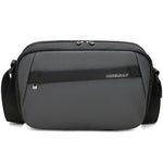 Borsa a tracolla da uomo QISEMIAN per fotocamera DSLR, resistente all'acqua, con divisori rimovibili e attacco per treppiede.