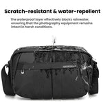 Borsa a tracolla da uomo QISEMIAN per fotocamera DSLR, resistente all'acqua, con divisori rimovibili e attacco per treppiede.