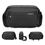 Borsa a tracolla da uomo QISEMIAN per fotocamera DSLR, resistente all'acqua, con divisori rimovibili e attacco per treppiede.