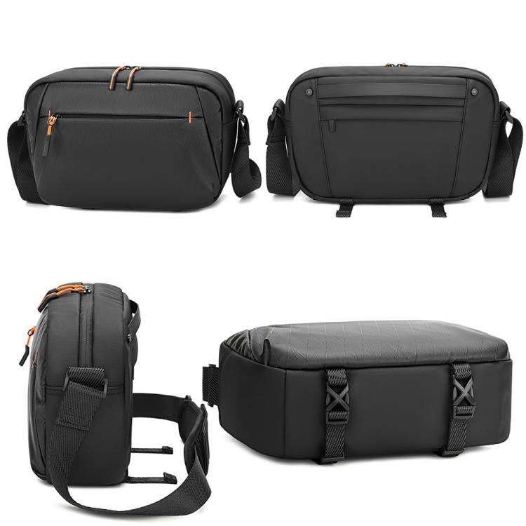 Borsa a tracolla da uomo QISEMIAN XK110 per fotocamera DSLR, resistente all'acqua, con divisori rimovibili e attacco per treppiede.