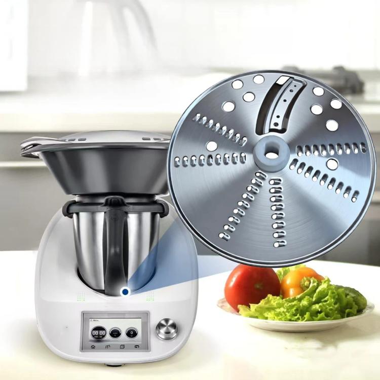 Accessorio affettatrice e grattugia in acciaio inox per formaggio, frutta e verdura per Thermomix TM6 e TM5, Slicer & Grater