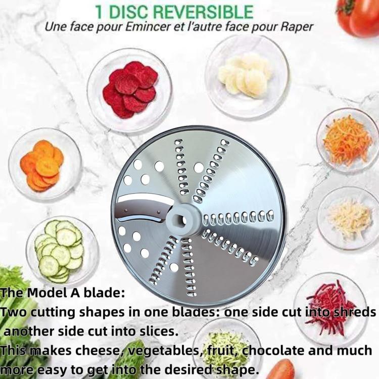 Accessorio affettatrice e grattugia in acciaio inox per formaggio, frutta e verdura per Thermomix TM6 e TM5, Slicer & Grater