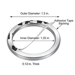 Adesivo con anello decorativo a forma di diamante per l'avviamento One-Touch dell'auto