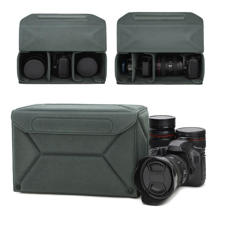 Borsa modulare multifunzione per fotocamera, custodia protettiva ecologica per fotocamere mirrorless/DSLR e obiettivi., M Gray, L Gray, M Black, L Black