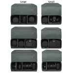 Borsa modulare multifunzione per fotocamera, custodia protettiva ecologica per fotocamere mirrorless/DSLR e obiettivi., M Gray, L Gray, M Black, L Black