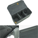 Borsa modulare multifunzione per fotocamera, custodia protettiva ecologica per fotocamere mirrorless/DSLR e obiettivi., M Gray, L Gray, M Black, L Black