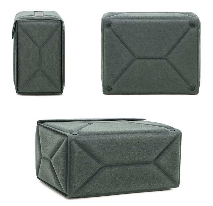 Borsa modulare multifunzione per fotocamera, custodia protettiva ecologica per fotocamere mirrorless/DSLR e obiettivi., M Gray, L Gray, M Black, L Black