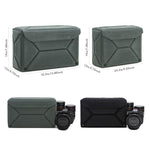 Borsa modulare multifunzione per fotocamera, custodia protettiva ecologica per fotocamere mirrorless/DSLR e obiettivi., M Gray, L Gray, M Black, L Black