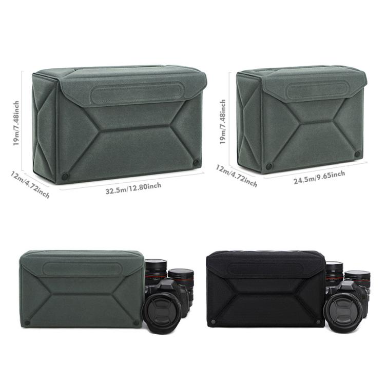 Borsa modulare multifunzione per fotocamera, custodia protettiva ecologica per fotocamere mirrorless/DSLR e obiettivi., M Gray, L Gray, M Black, L Black