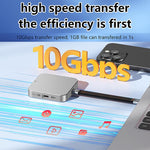 Blueendless M3NF M.2 NVMe Magnetic Hard Drive Enclosure PD100W Built-In Turbo Fan Solid-State Portable Hard Drive Enclosure, M3NF