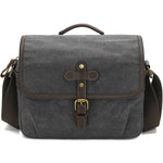 Borsa a tracolla in tela cerata per fotocamera con divisori regolabili, ideale per fotografia DSLR e viaggi., L Dusty Yellow, L Army Green, L Deep Gray, S Army Green, S Dusty Yellow, S Deep Gray