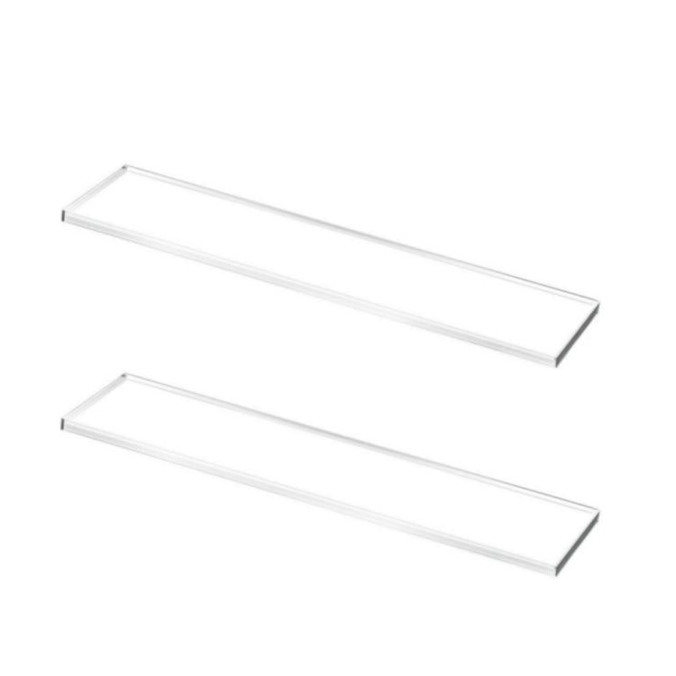 Set di 2 ripiani di ricambio per armadietto dei medicinali da 13 pollici, in acrilico., 2pcs /Set, 4pcs /Set