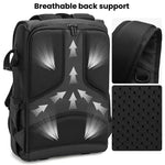 AK818 Borsa fotografica impermeabile antifurto a doppia tracolla, zaino fotografico di grande capacità