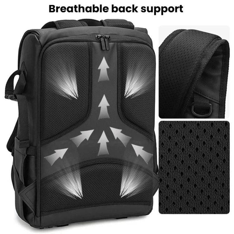 AK818 Borsa fotografica impermeabile antifurto a doppia tracolla, zaino fotografico di grande capacità