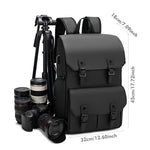 AK818 Borsa fotografica impermeabile antifurto a doppia tracolla, zaino fotografico di grande capacità