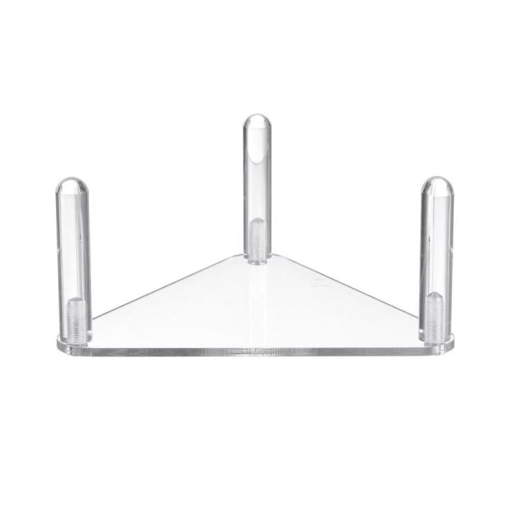 Set di 2 porta-palline triangolari in acrilico facili da montare, Transparent 1pc, Transparent 2pcs /Set, Black 1pc, Black 2pcs /Set