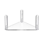 Set di 2 porta-palline triangolari in acrilico facili da montare, Transparent 1pc, Transparent 2pcs /Set, Black 1pc, Black 2pcs /Set