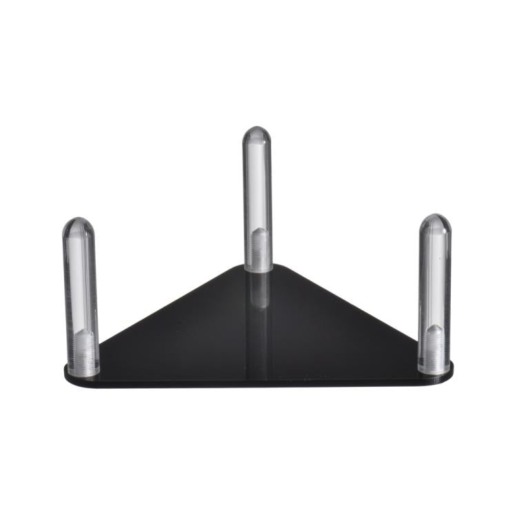 Set di 2 porta-palline triangolari in acrilico facili da montare, Transparent 1pc, Transparent 2pcs /Set, Black 1pc, Black 2pcs /Set