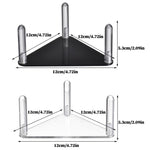 Set di 2 porta-palline triangolari in acrilico facili da montare, Transparent 1pc, Transparent 2pcs /Set, Black 1pc, Black 2pcs /Set