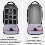 Zaino impermeabile di grande capacità per fotocamera DSLR, borsa multifunzionale leggera e casual., Waterproof Casual Bag