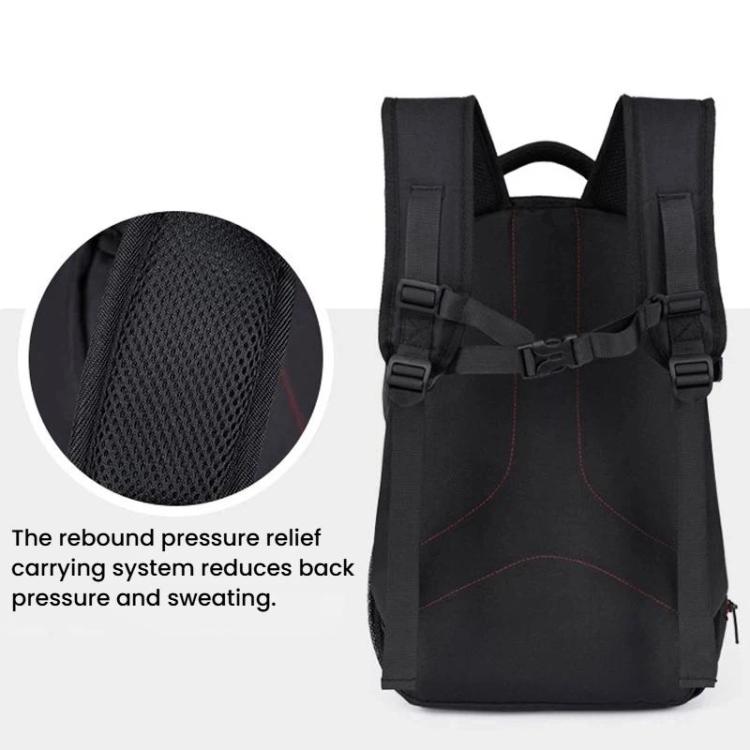 Zaino impermeabile di grande capacità per fotocamera DSLR, borsa multifunzionale leggera e casual., Waterproof Casual Bag
