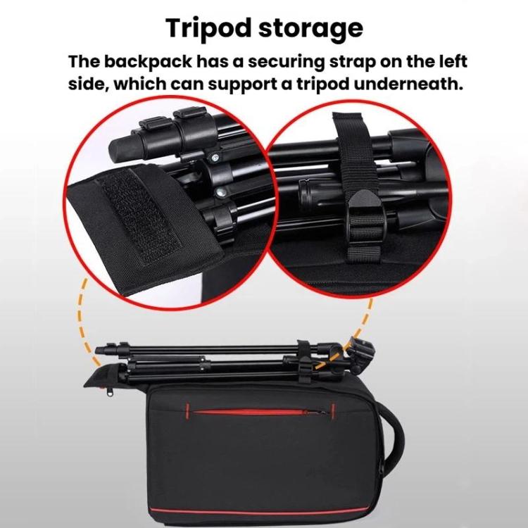 Zaino impermeabile di grande capacità per fotocamera DSLR, borsa multifunzionale leggera e casual., Waterproof Casual Bag