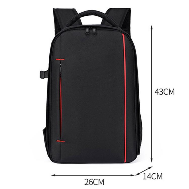 Zaino impermeabile di grande capacità per fotocamera DSLR, borsa multifunzionale leggera e casual., Waterproof Casual Bag