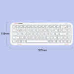 MOFii 711 Pearl Semi-Transparent Triple-Mode Bluetooth RGB Backlit Wireless Keyboard