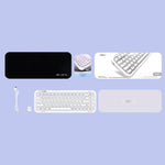 MOFii 711 Pearl Semi-Transparent Triple-Mode Bluetooth RGB Backlit Wireless Keyboard