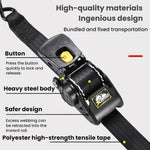 Cinghia di fissaggio con tensionatore retrattile automatico per auto e moto, 315cm