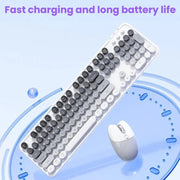 MOFii Sweet Upgraded 2.4G+Bluetooth Dual-Mode Wireless Charging Keyboard Mouse Set