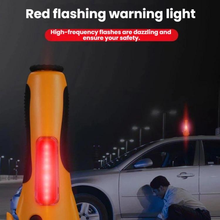 Faro da lavoro multifunzionale di emergenza ad alta intensità con LED COB magnetici e martello di sicurezza per auto.