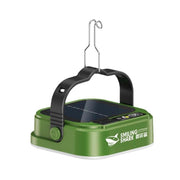 Lampada da campeggio LED solare portatile con gancio