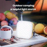 Lampada da campeggio LED solare portatile con gancio