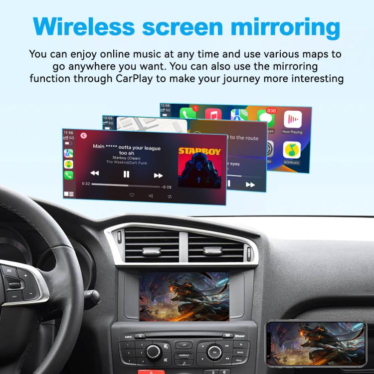 Modulo decoder CarPlay per auto per Citroen C3 / C4L / C4 / C5 2014-2016, WZPG-1 For Citroen