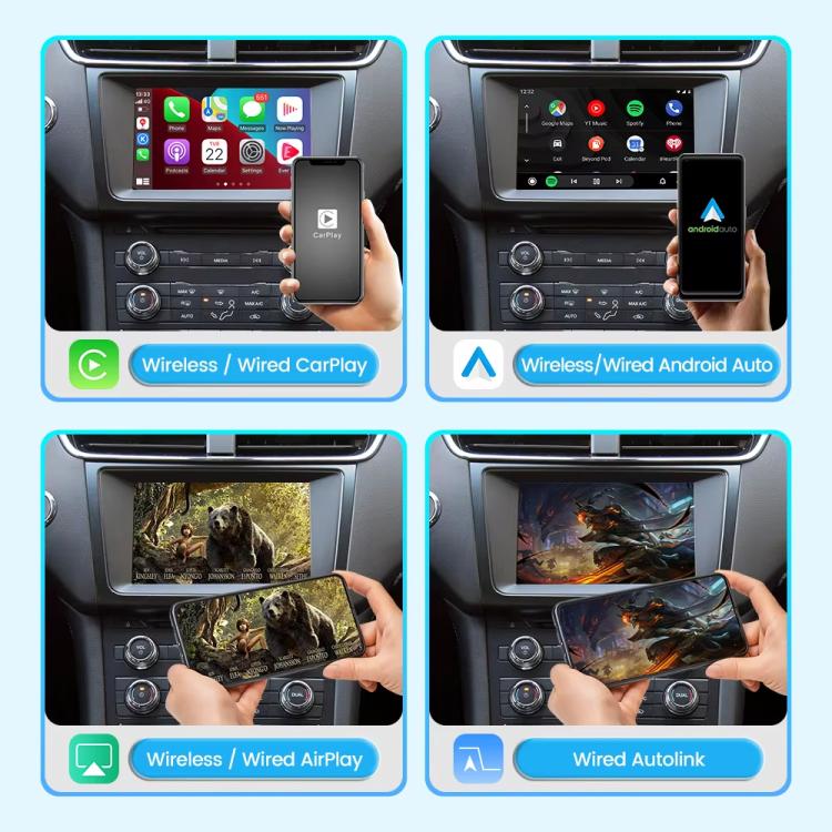 Decodificatore per modulo CarPlay wireless per Ford Focus / Mondeo / Taurus / Explore / Escape / Edge 2013-2016, WZFD-1 (SYNC2)