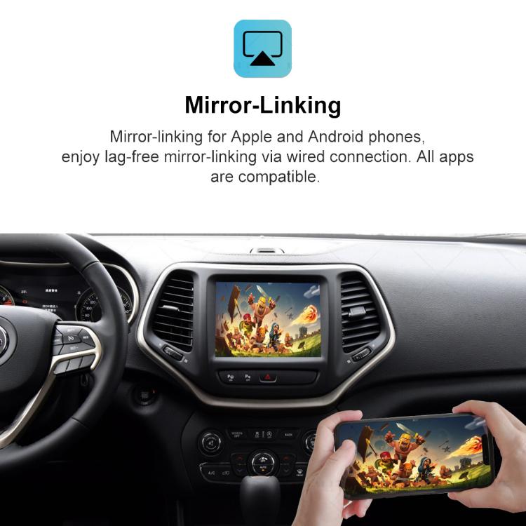 Decoder per modulo CarPlay/Android wireless per Jeep 2014-2018, WZJP-1