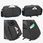 Borsa a tracolla da uomo QISEMIAN per fotocamera, con divisori interni rimovibili per attrezzatura digitale.