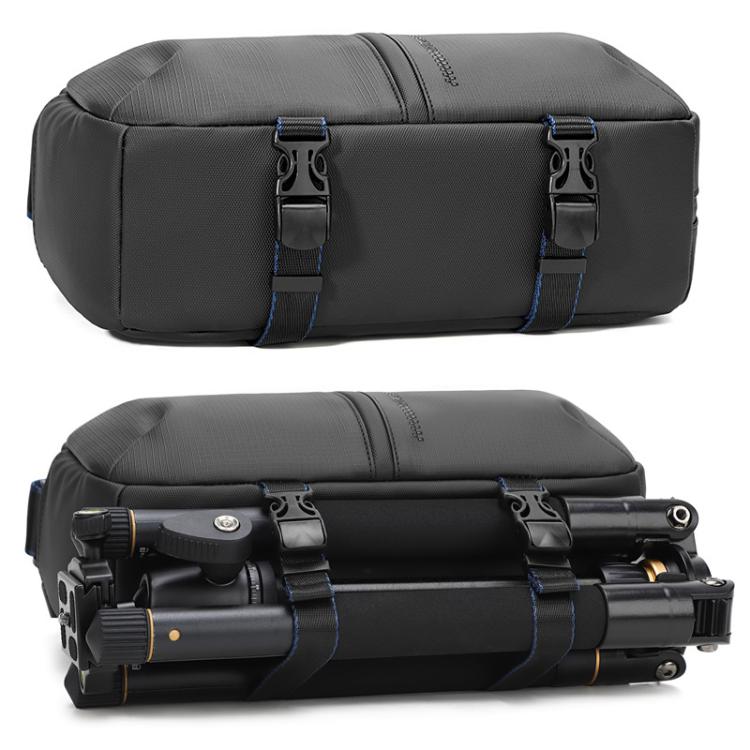Borsa a tracolla da uomo QISEMIAN per fotocamera, con divisori interni rimovibili per attrezzatura digitale.