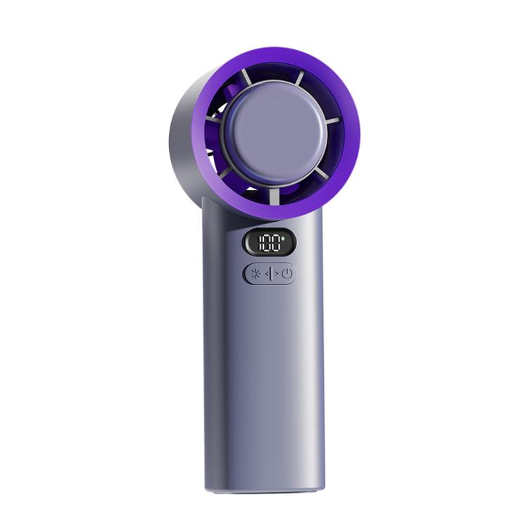 Ventilatore ricaricabile portatile e da tavolo con modalità ghiaccio, 100 velocità turbo, display intelligente, ventilatore personale portatile per esterni e ufficio