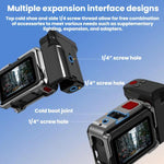 Impugnatura magnetica a sgancio rapido Flymile per action camera Insta360 Ace Pro / 2 / X5, ideale per riprese di strada.