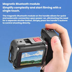 Impugnatura magnetica a sgancio rapido Flymile per action camera Insta360 Ace Pro / 2 / X5, ideale per riprese di strada.