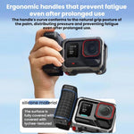 Impugnatura magnetica a sgancio rapido Flymile per action camera Insta360 Ace Pro / 2 / X5, ideale per riprese di strada.
