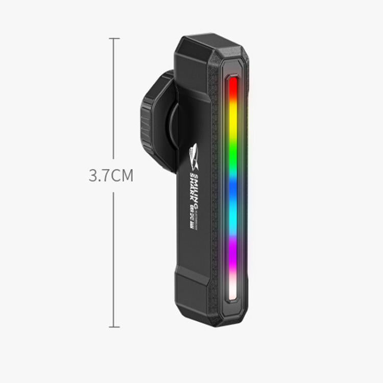 Fanale posteriore colorato per bicicletta, luce notturna di segnalazione per mountain bike e bici da strada., SMILING SHARK CW-D386A Basic Version, SMILING SHARK CW-D386B Smart Version