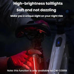 Fanale posteriore colorato per bicicletta, luce notturna di segnalazione per mountain bike e bici da strada., SMILING SHARK CW-D386A Basic Version, SMILING SHARK CW-D386B Smart Version