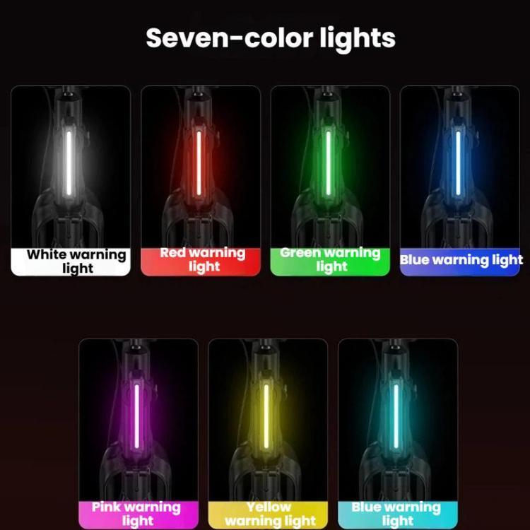Fanale posteriore colorato per bicicletta, luce notturna di segnalazione per mountain bike e bici da strada., SMILING SHARK CW-D386A Basic Version, SMILING SHARK CW-D386B Smart Version